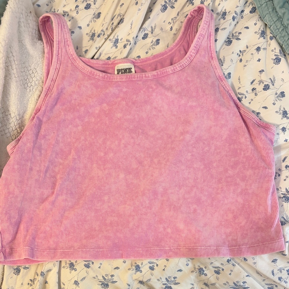 PINK Victoria's Secret Lavender Ribbed Top